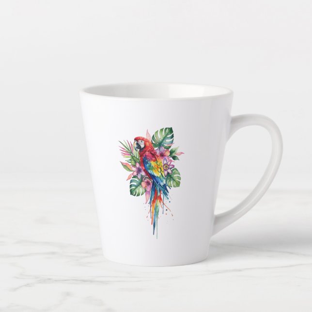 Parrot Latte Mug (Right)