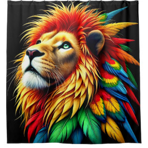 Parrot Lion Shower Curtain