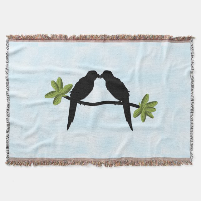 Parrot Love Throw Blanket (Front)