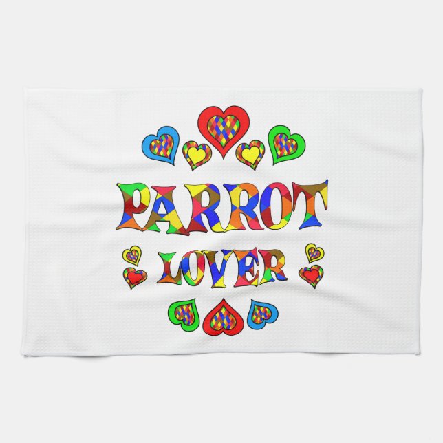 Parrot Lover Tea Towel (Horizontal)