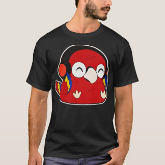 Parrot Music with Headphone T-Shirt