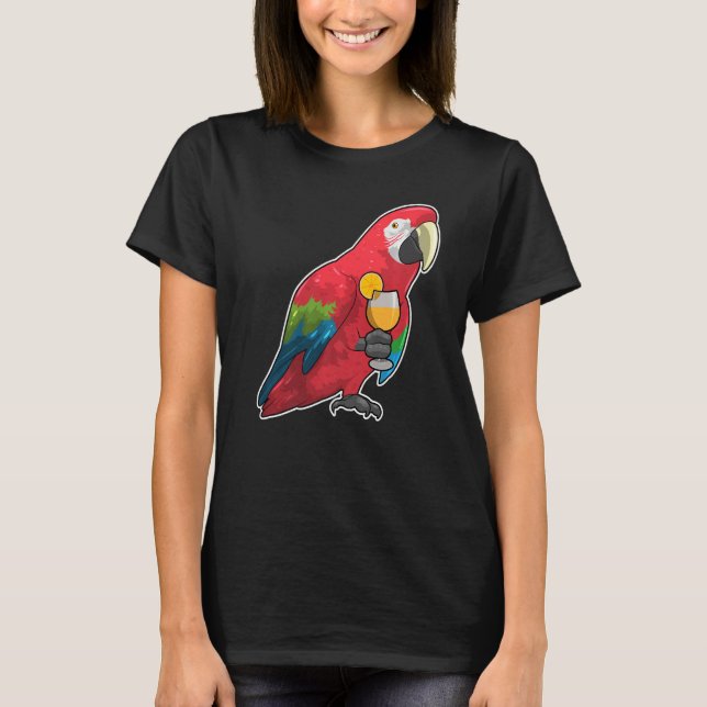 Parrot Orange juice T-Shirt (Front)