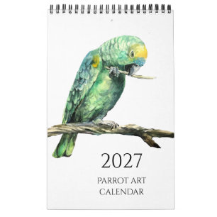 Parrot paintings Calendar