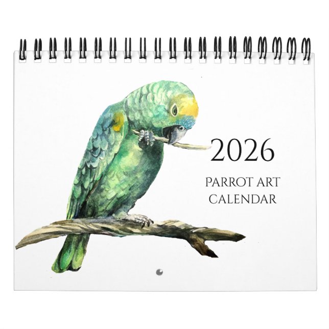 Parrot paintings Calendar (Cover)