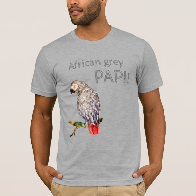 Parrot Papi African grey parrot T-Shirt (Front)