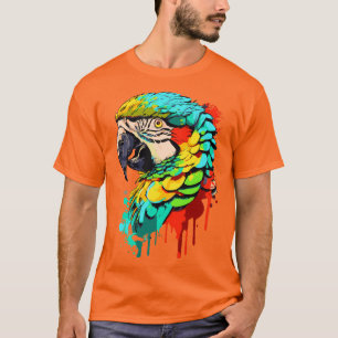Parrot - Parrot Head - Colourful Parrot Ara T-Shirt
