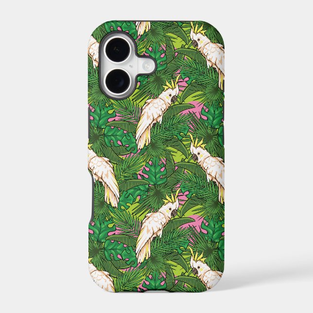 Parrot Pattern With Palm Leaves (Back)
