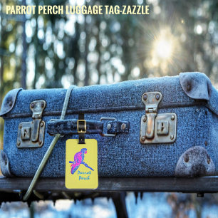 Parrot Perch Luggage Tag