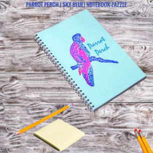 Parrot Perch (Sky-Blue) Notebook