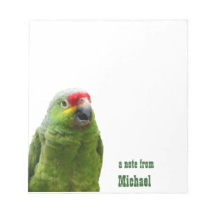 Parrot Personalised Notepad