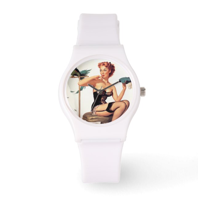 Parrot Pin Up Watch (Front)