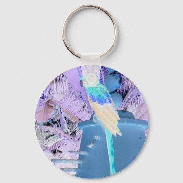 Parrot Pop Art Key Ring (Front)
