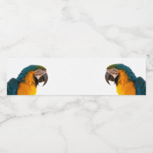 Parrot Post-it Notes Water Bottle Label