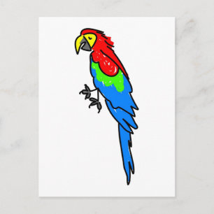 parrot postcard