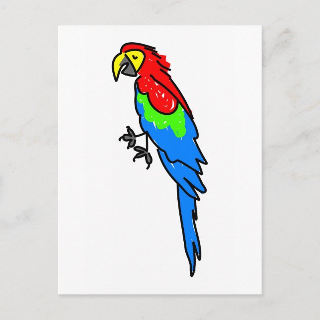 parrot postcard (Front)