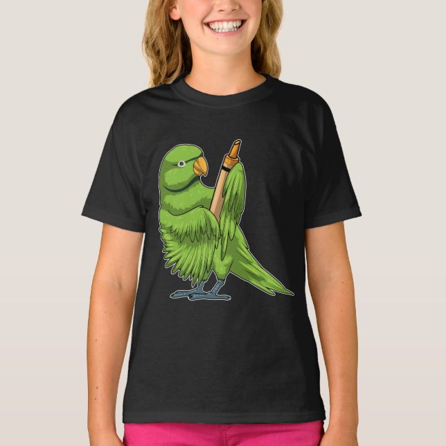Parrot Pupil Crayon School T-Shirt (Front)