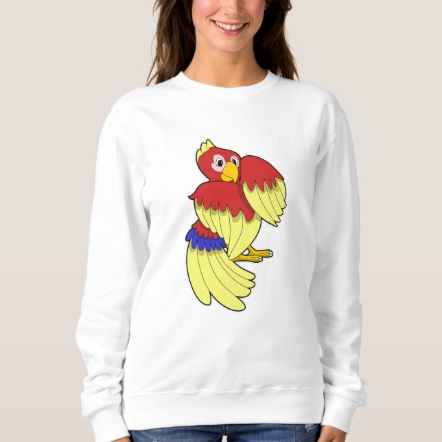 Parrot red yellow sweatshirt (Front)