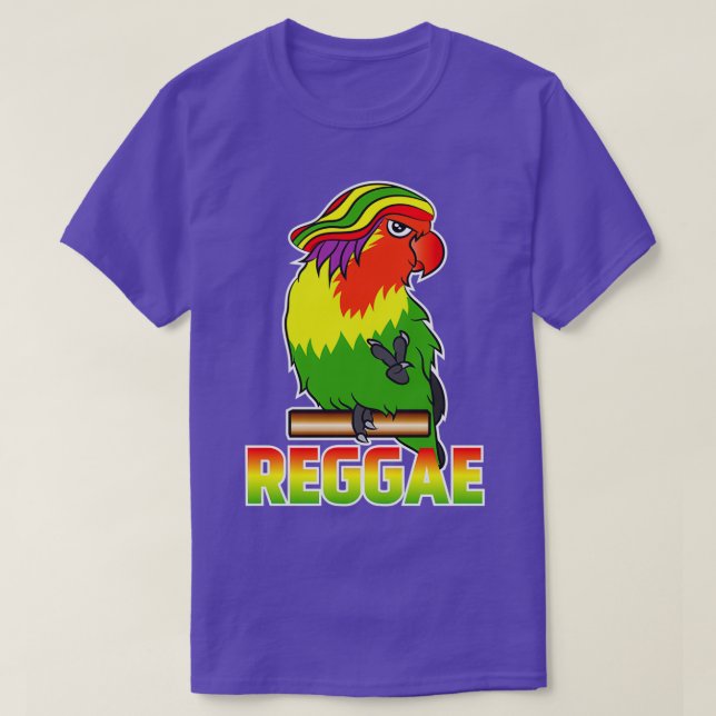 Parrot Reggae Bird Lover T-Shirt (Design Front)