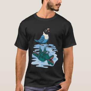 Parrot & Rex Reflection I Blue masked Lovebird T-Shirt