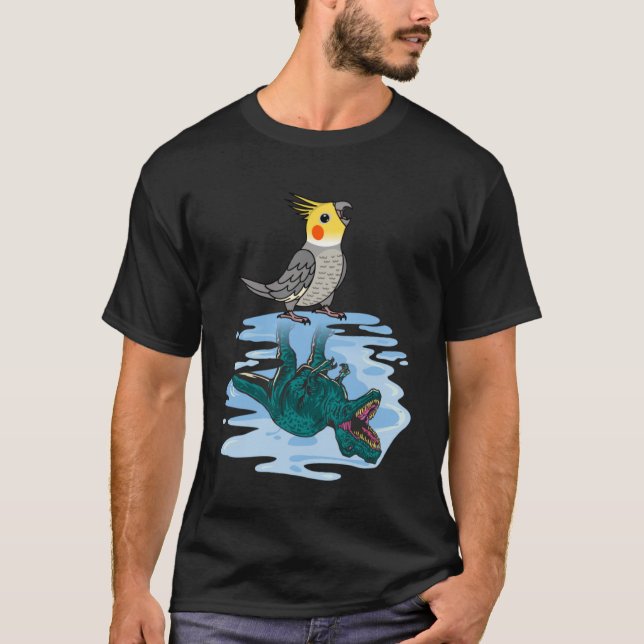 Parrot & Rex Reflection I Cockatiel T-Shirt (Front)