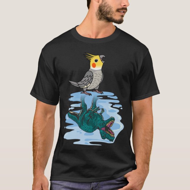 Parrot & Rex Reflection I Cockatiel T-Shirt (Front)