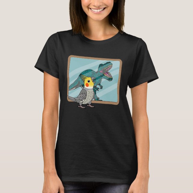 Parrot & Rex Reflection I Cockatiel T-Shirt (Front)