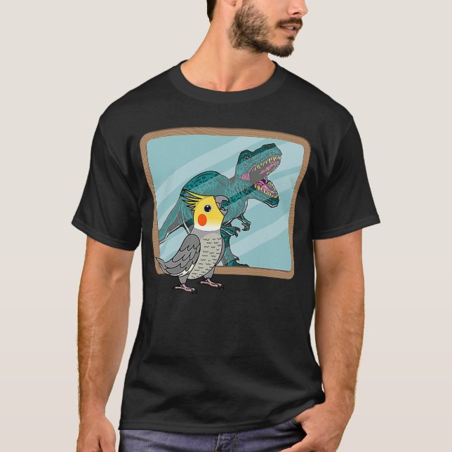Parrot & Rex Reflection I Cockatiel T-Shirt (Front)
