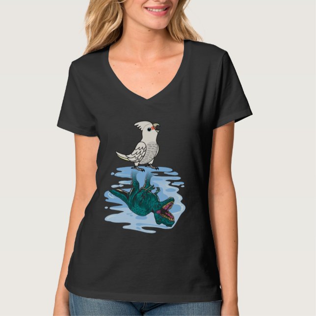Parrot & Rex Reflection I Goffins Cockatoo T-Shirt (Front)