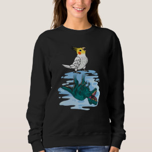 Parrot & Rex Reflection I Lutino Cockatiel Sweatshirt
