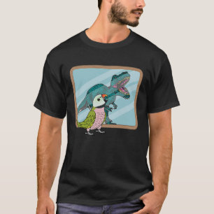 Parrot & Rex Reflection I Moustache Parakeet T-Shirt