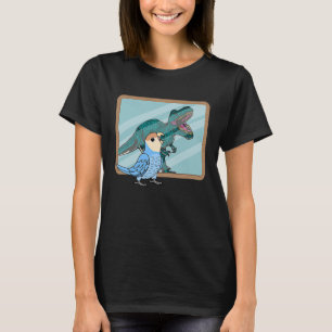 Parrot & Rex Reflection I Peach faced Blue Lovebir T-Shirt