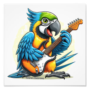 Parrot Rock Music Photo Print