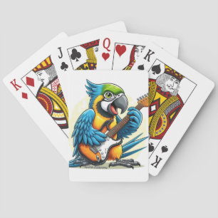 Parrot Rock Music Playing Cards