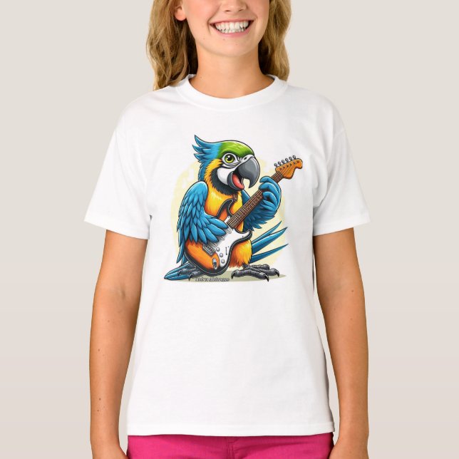 Parrot Rock Music T-Shirt (Front)