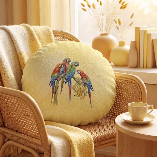 Parrot Round Cushion (Creator Uploaded)