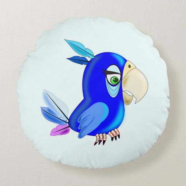 Parrot Round Pillows (Front)
