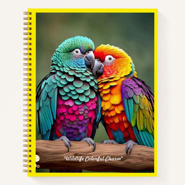 "Parrot Serenity Found" Notebook (Front)