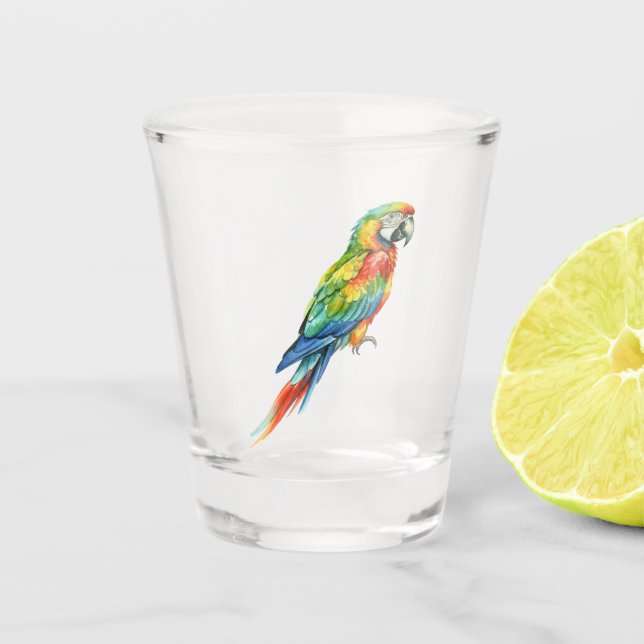 Parrot Shot Glass (Front)