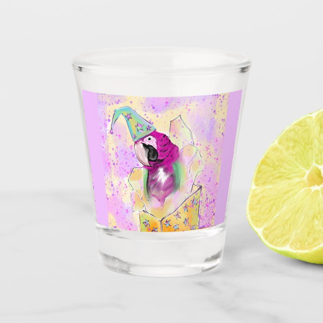 Parrot Shot Glass (Front)