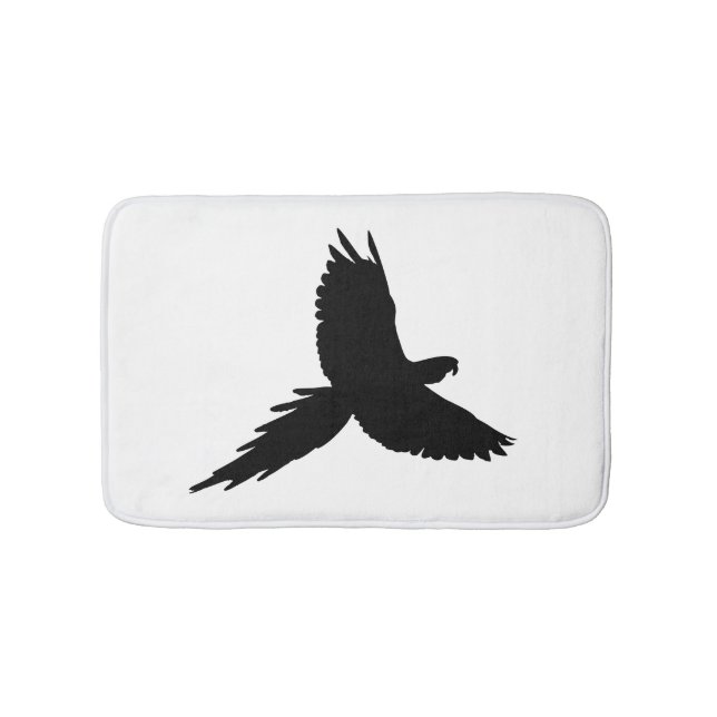 Parrot Silhouette Bath Mat (Front)