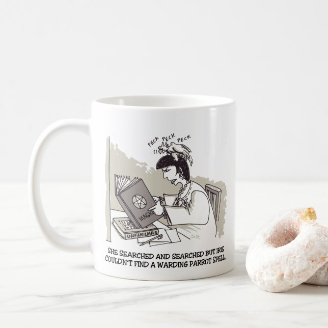 Parrot Spell mug (With Donut)