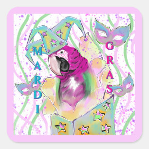 Parrot Square Sticker