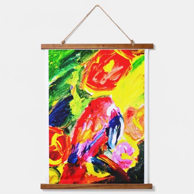 Parrot  summer joy hanging tapestry (Front)