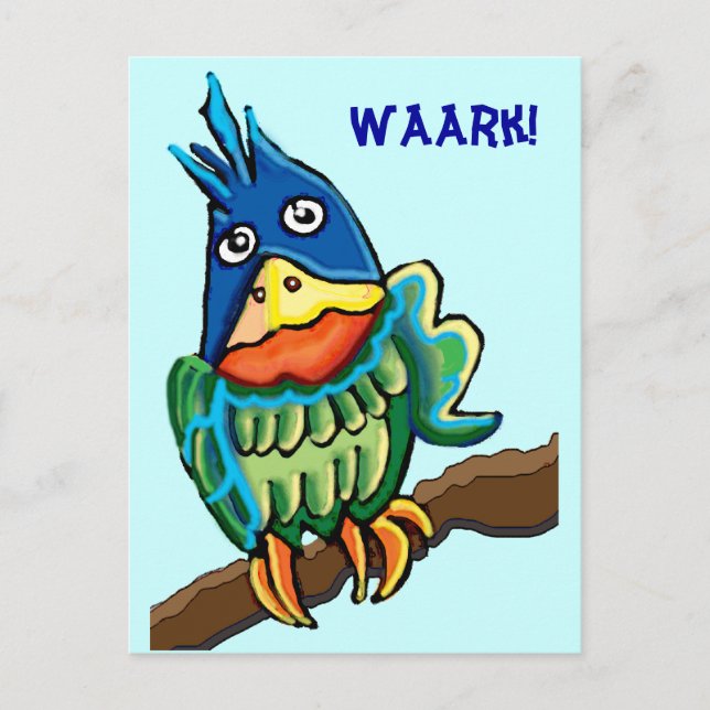 Parrot talk postcard (Front)