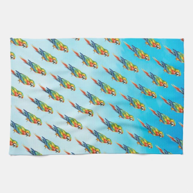 Parrot Tea Towel (Horizontal)