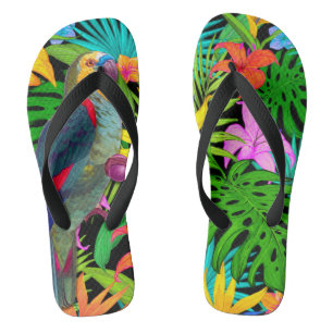 PARROT TROPICAL BIRD JANDALS