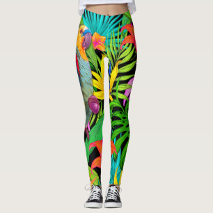 PARROT TROPICAL BIRD LEGGINGS