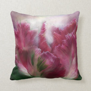 Parrot Tulip Art Designer Pillow