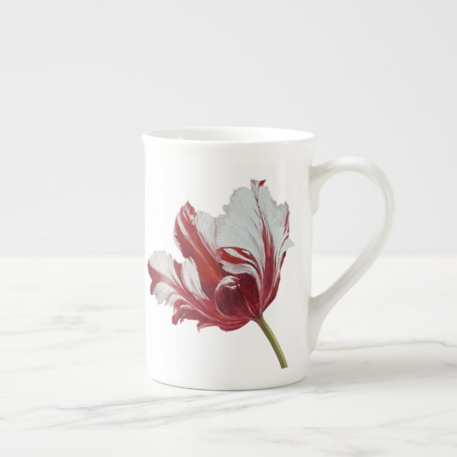 Parrot Tulip Bone China Mug (Right)