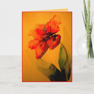 parrot tulip card